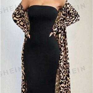 Leopard overlay long sleeve